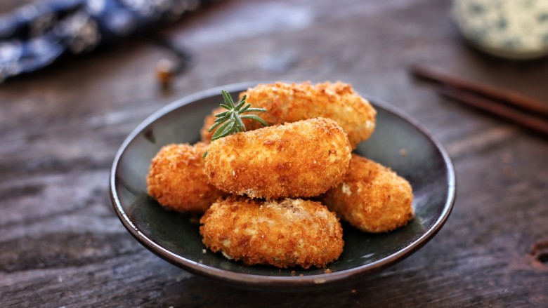 香酥芋泥卷,成品图