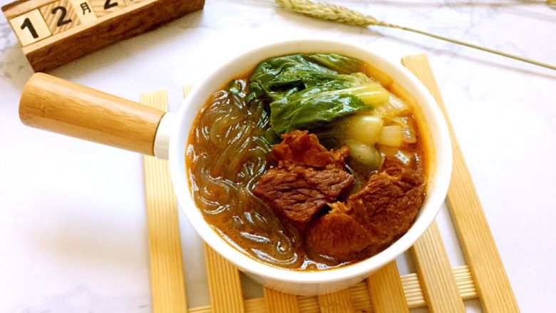 红烧牛肉粉丝汤,超爱吃!