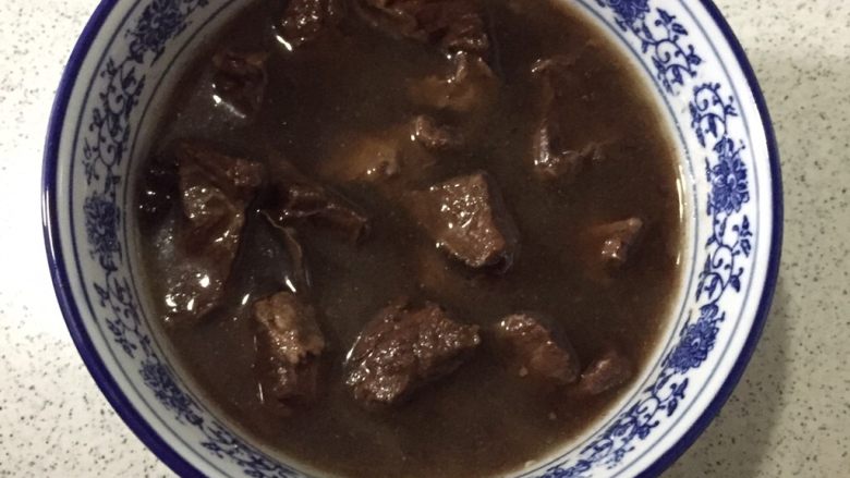 红烧牛肉粉丝汤,出锅啦!冷凉的状态!