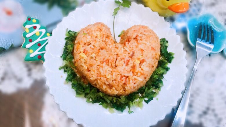 爱之心绿叶烘饭,老少皆宜的烘饭,几分钟就可以做出来