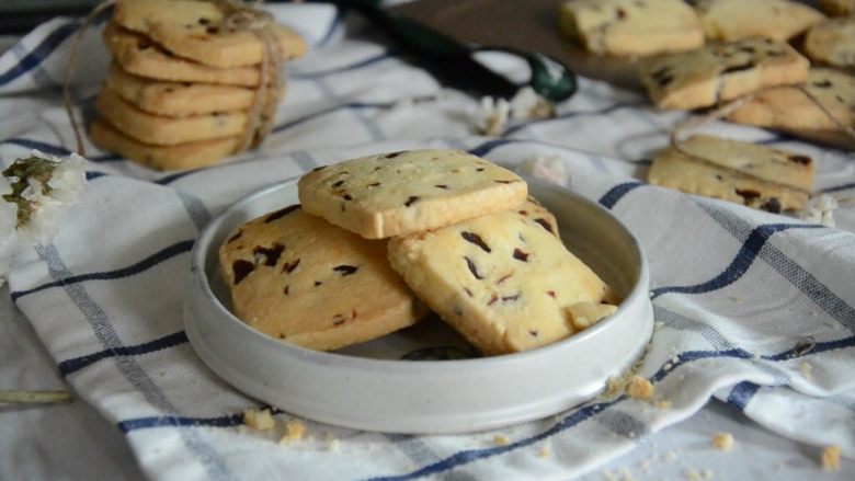 蔓越莓饼干,成品图。