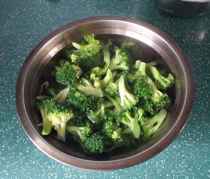 圣诞树,放至凉开水冰下再控干水份备用