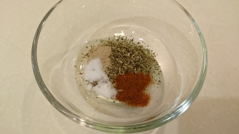 香草雞翅,調香料:意大利香料、<a style='color:red;display:inline-block;' href='/shicai/ 761'>辣椒粉</a>、鹽、白胡椒