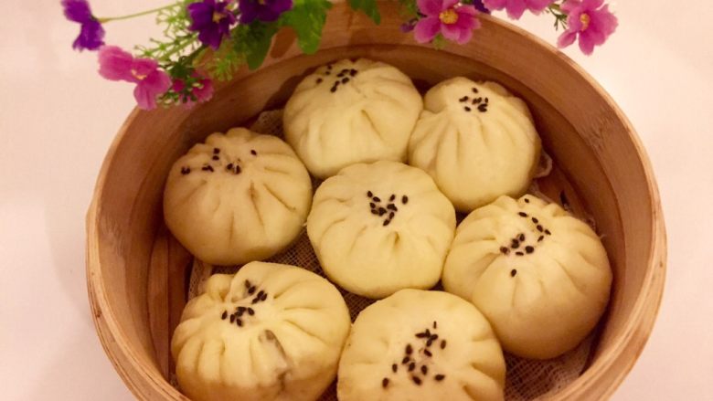 乡味➕福建~竹香电蒸笼~猪肉海鲜酱肉包,成品图