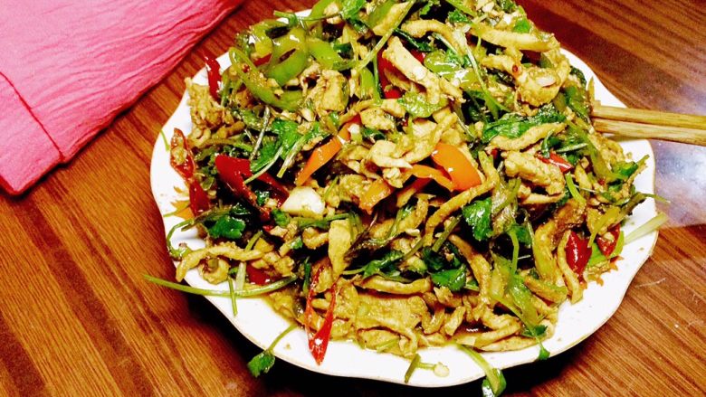 乡味香辣肉丝,美美的来一张,香辣肉丝