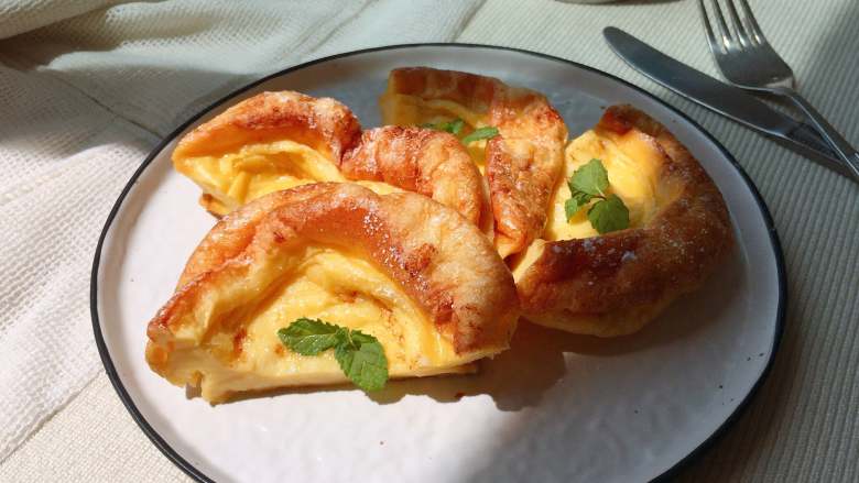 荷兰松饼 dutch baby pancake,又香又软,还不失弹嫩,赶走瞌睡,开启美好一天
