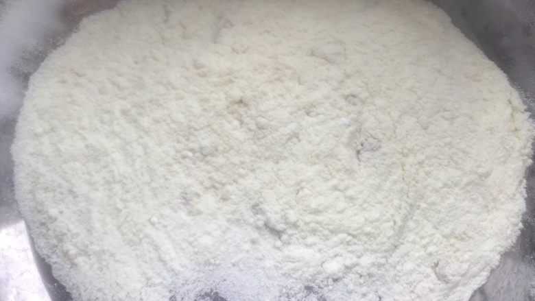 网红雪花酥,5克糖粉和20克奶粉混合均匀,做雪花粉用