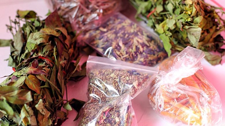 六色饭,某宝上买的染六色饭用的各种植物:紫蓝草、红蓝草、苏木、黄饭花、蓝花、绿色花
