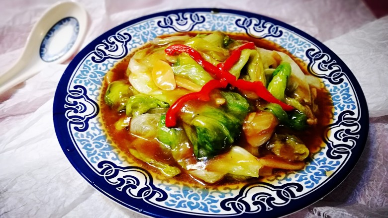 美味素菜之蚝油生菜