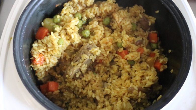 咖喱羊排饭,哇哦,好香哦
