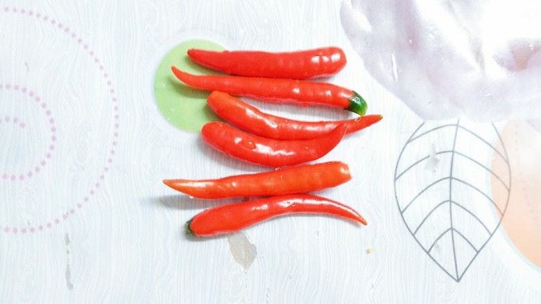 香辣凤爪,把<a style='color:red;display:inline-block;' href='/shicai/ 212331'>指天椒</a>去蒂清洗干净!