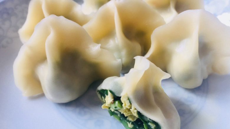 韭菜鸡蛋饺子,煮好了