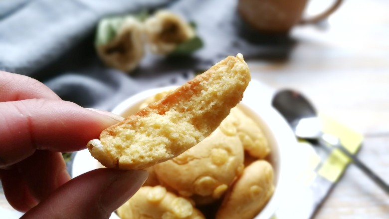 黄金玉米饼干,成品图!