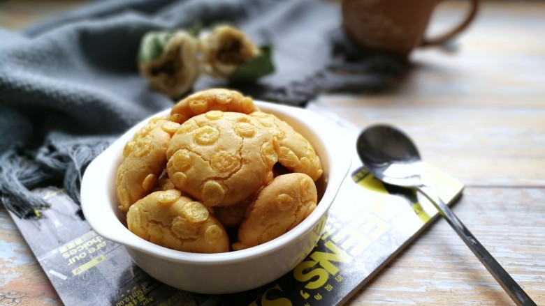 黄金玉米饼干,成品图!