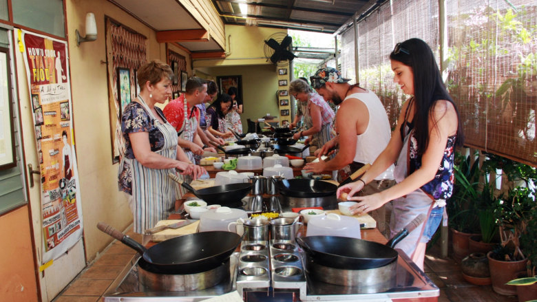 在清迈学厨一天