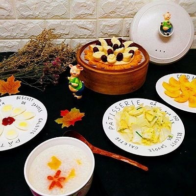 一锅出&枣花馍+红薯枸杞粥
,营养丰富的早餐
