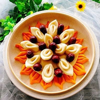 一锅出&枣花馍+红薯枸杞粥
,成品图