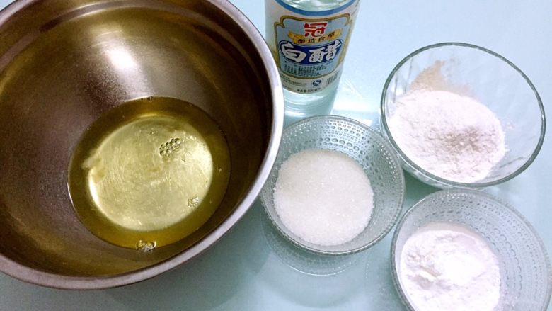 天使蛋糕(六寸),准备好材料