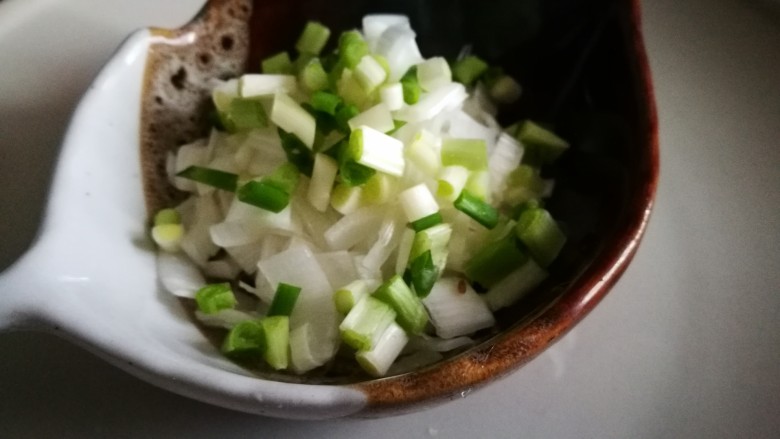 香辣蘑菇肉碎酱,葱姜切成末