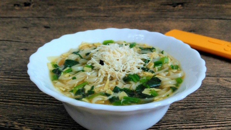 (宝宝辅食)鸡丝砂锅面,成品图