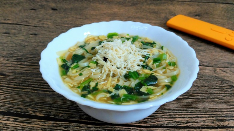 (宝宝辅食)鸡丝砂锅面,成品图