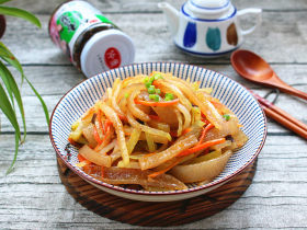 猪皮炒大头菜