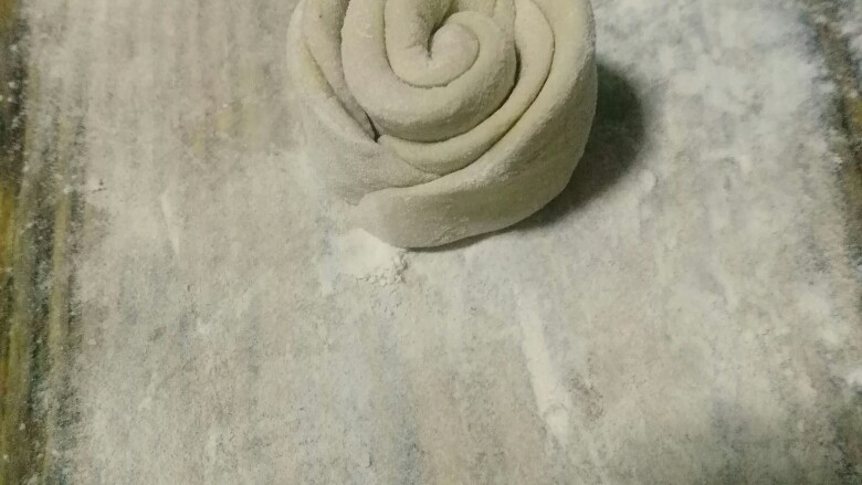 红糖年轮馒头,卷一卷,成玫瑰🌹