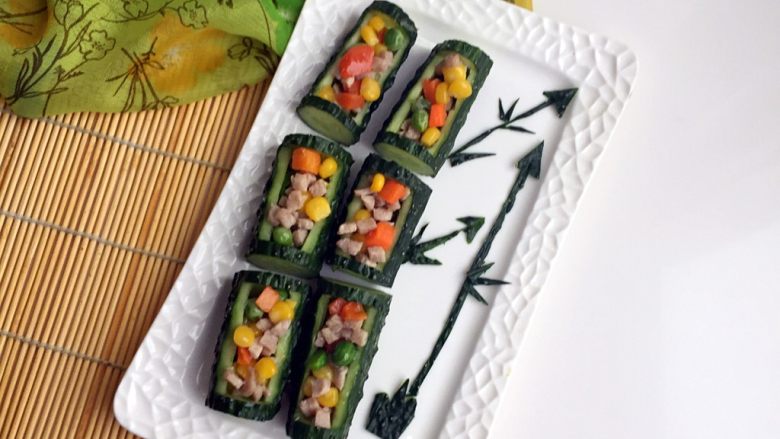 节节高升(零基础快手菜),装好之后,新年的饭桌上,一定要有这道节节高升的菜哦!