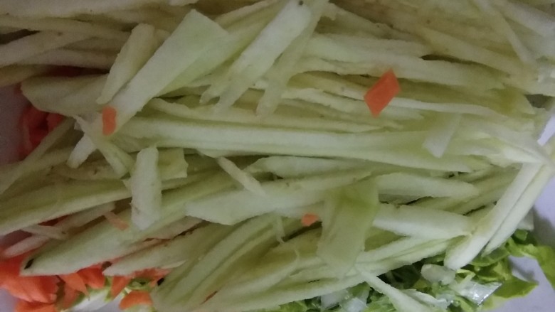 茄子丝肉沫软饼,<a style='color:red;display:inline-block;' href='/shicai/ 3517'>青菜</a><a style='color:red;display:inline-block;' href='/shicai/ 25'>胡萝卜</a>切碎，<a style='color:red;display:inline-block;' href='/shicai/ 58'>茄子</a>切成丝，<a style='color:red;display:inline-block;' href='/shicai/ 4430'>里脊肉</a>剁碎，<a style='color:red;display:inline-block;' href='/shicai/ 3232'>香葱</a>切碎