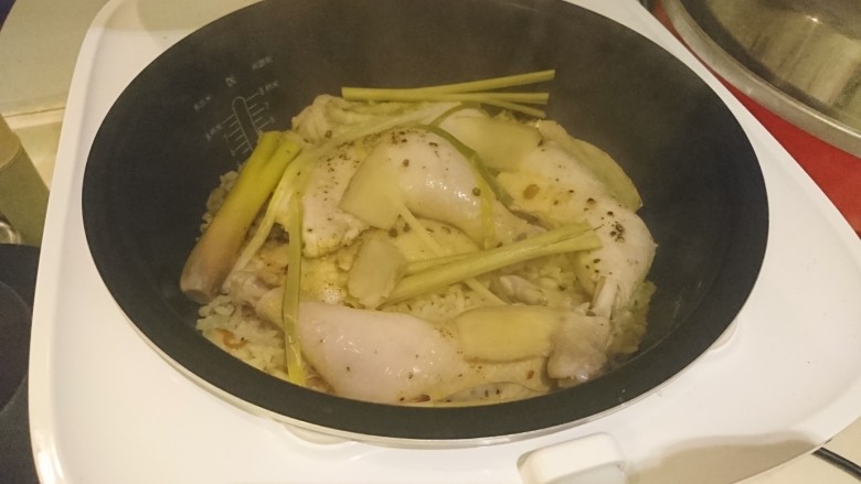 电饭煲+海南鸡饭,電飯煲煮好了!江江!