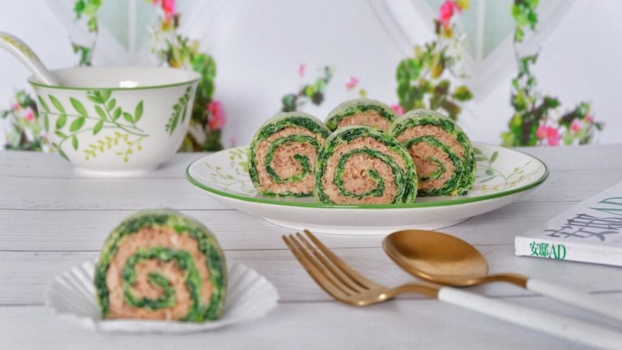 金枪鱼菠菜卷