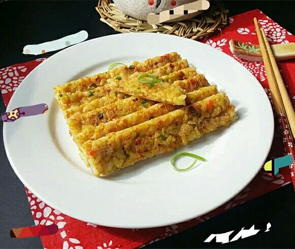 白胡椒鸡蛋米饭饼
