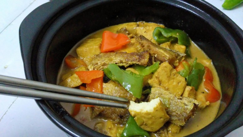 咸鱼豆腐煲,成品