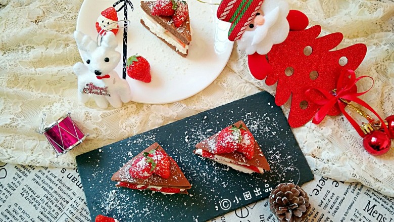 圣诞专款蛋糕――拉普兰德,装盘。