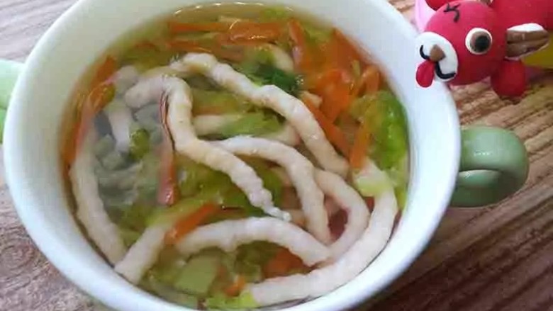 时蔬虾滑面线