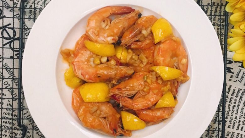 百变水果+酸甜柠檬虾,完成
