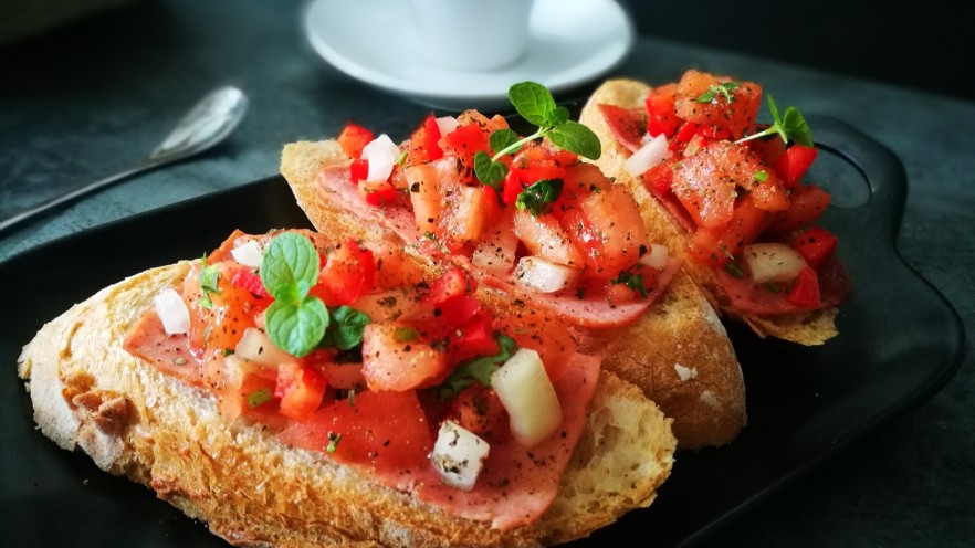 西式早餐～Bruschetta