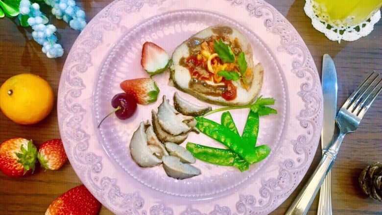 煎鳕鱼果蔬汇,美味养颜,赶快趁热吃吧