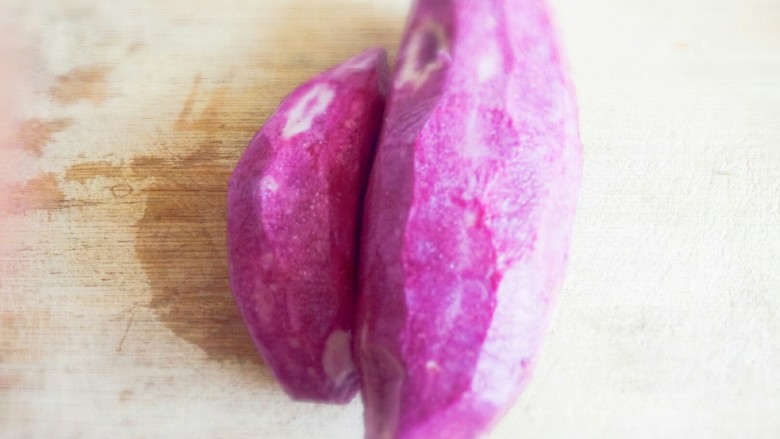 黄金紫薯面包,去皮