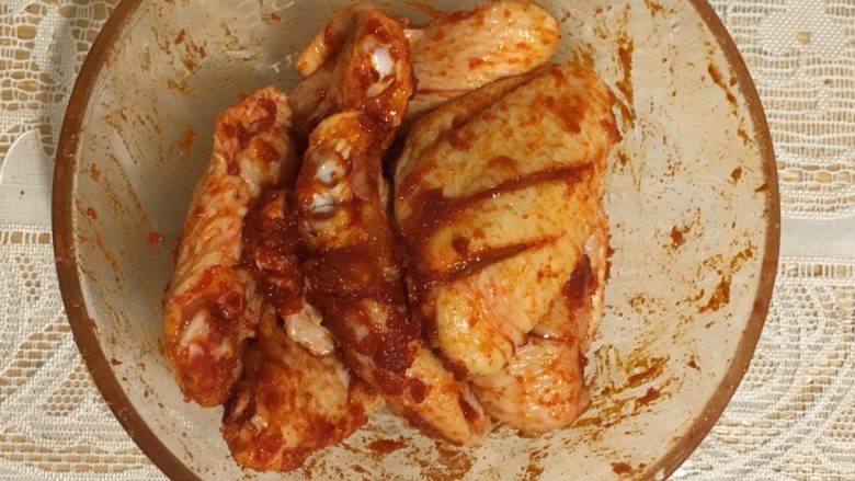 奥尔良烤鸡翅,完成