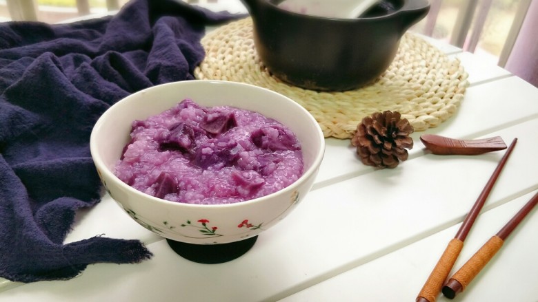 宝宝紫薯粥,成品图