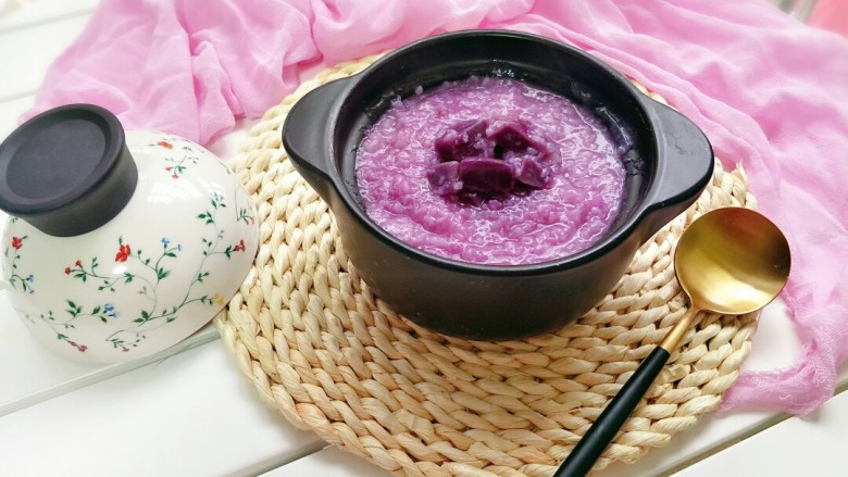 宝宝紫薯粥,成品图