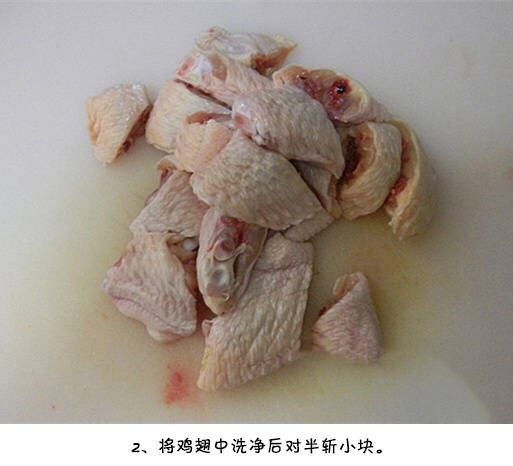 香菇鸡翅,<a style='color:red;display:inline-block;' href='/shicai/ 4983'>鸡翅中</a>洗净，对半切小块。