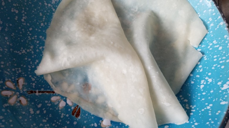 仿春卷,冰皮揭开