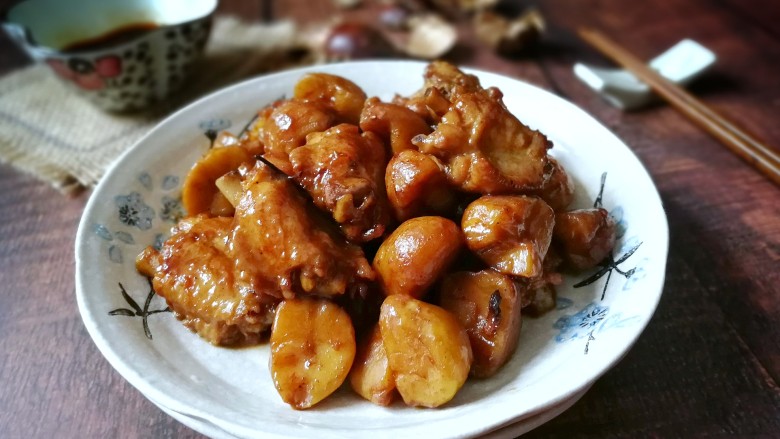 栗子烧鸡翅,成品图!