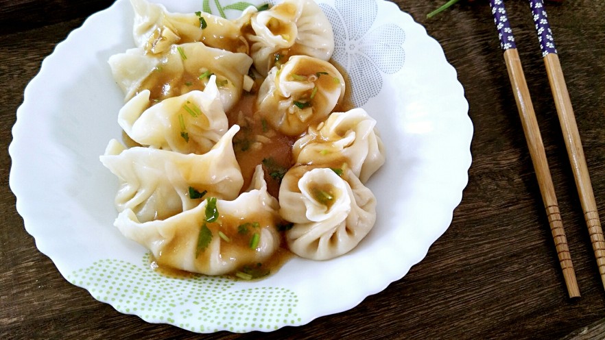 金针菇肉馅饺子