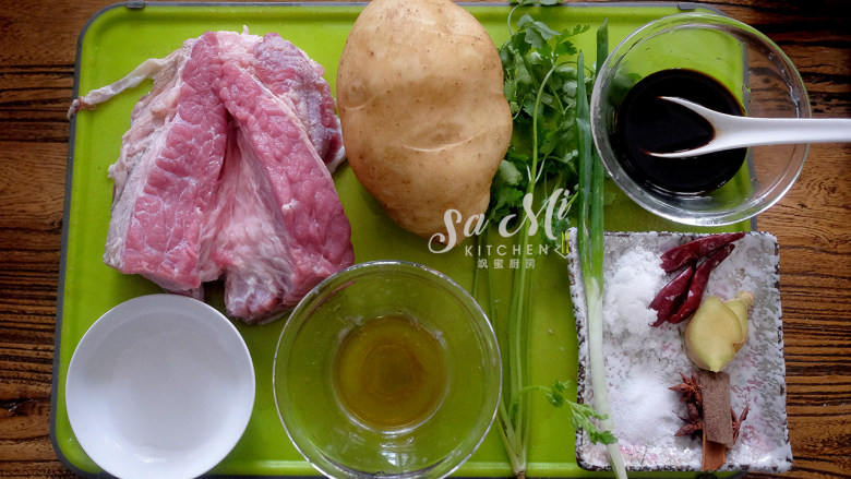 牛肉炖土豆(私房菜),准备好以上食材