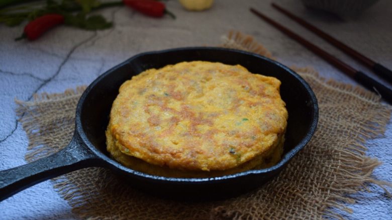 鸡蛋肉饼,成品出来