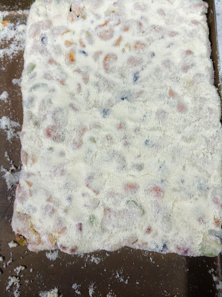 雪花酥,整理好形状