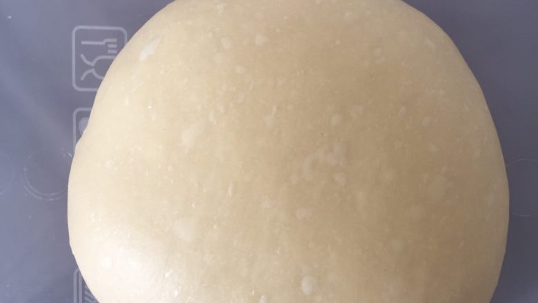 香葱肉松面包卷(65度汤种法),取出稍微整形滚圆放入容器中开始发酵,一发温度26-28度时间看状态,我基础发酵50分钟,翻面后继续发酵20分钟